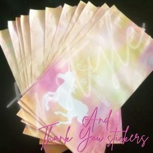 40 - 6x9 Unicorn Print Polymailers